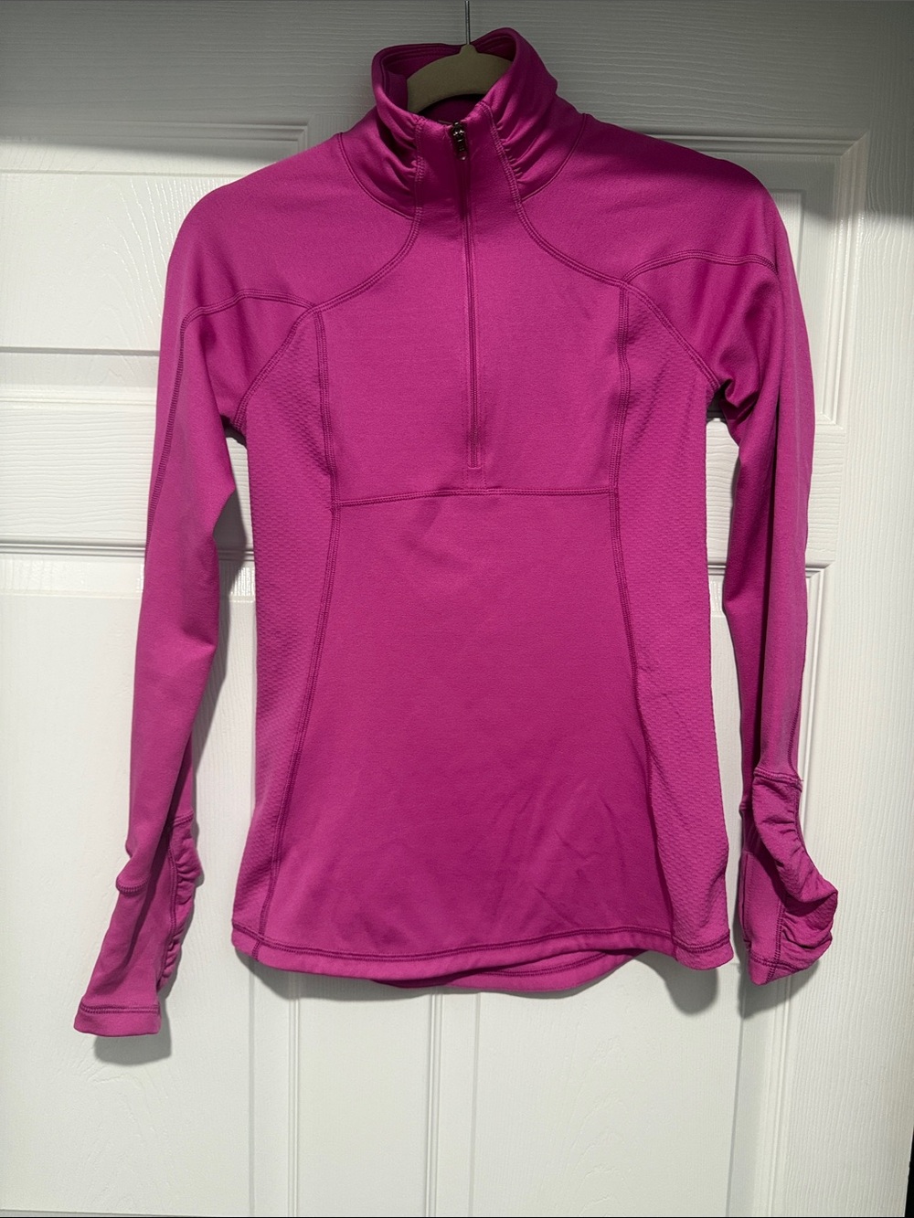 Calia Women's Long-Sleeve Quarter-Zip Pullover - Fuchsia Pink